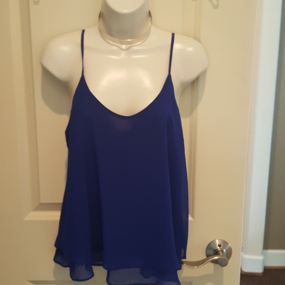 Flowy royal blue tank